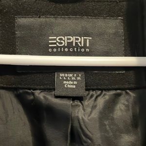Black esprit coat